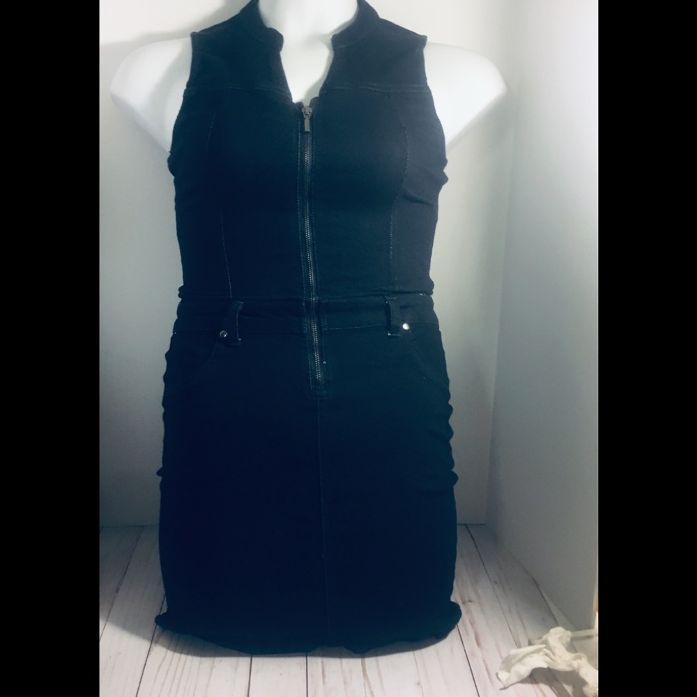 Jeans spandex form fitting dress
